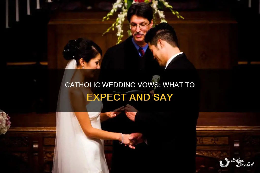 what do catholic wedding vows look like