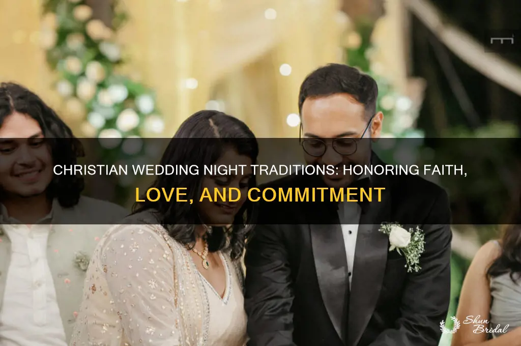 what do christians do on their wedding night
