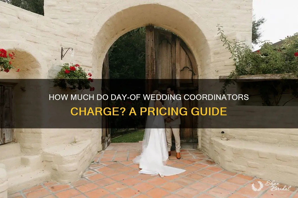 what do day of wedding coordinators charge