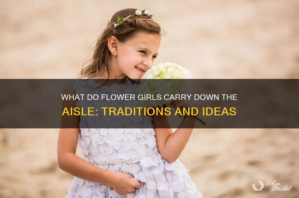 what do flower girls carry down the aisle
