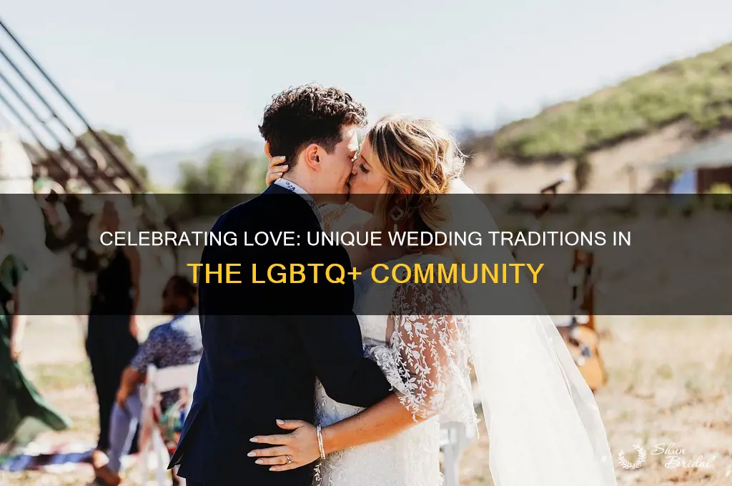 what do gay people throw at the wedding
