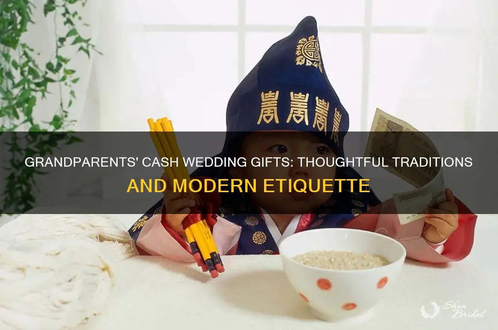 what do grandparents give for a cash wedding gift