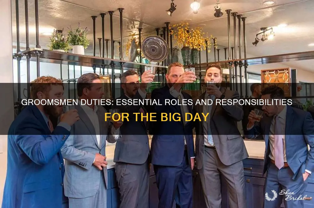 what do groomsmen have to do