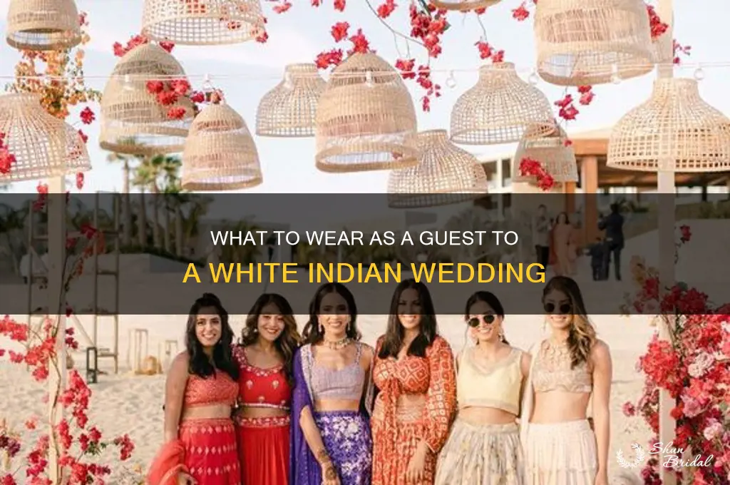 what do guests where to white indian wedding