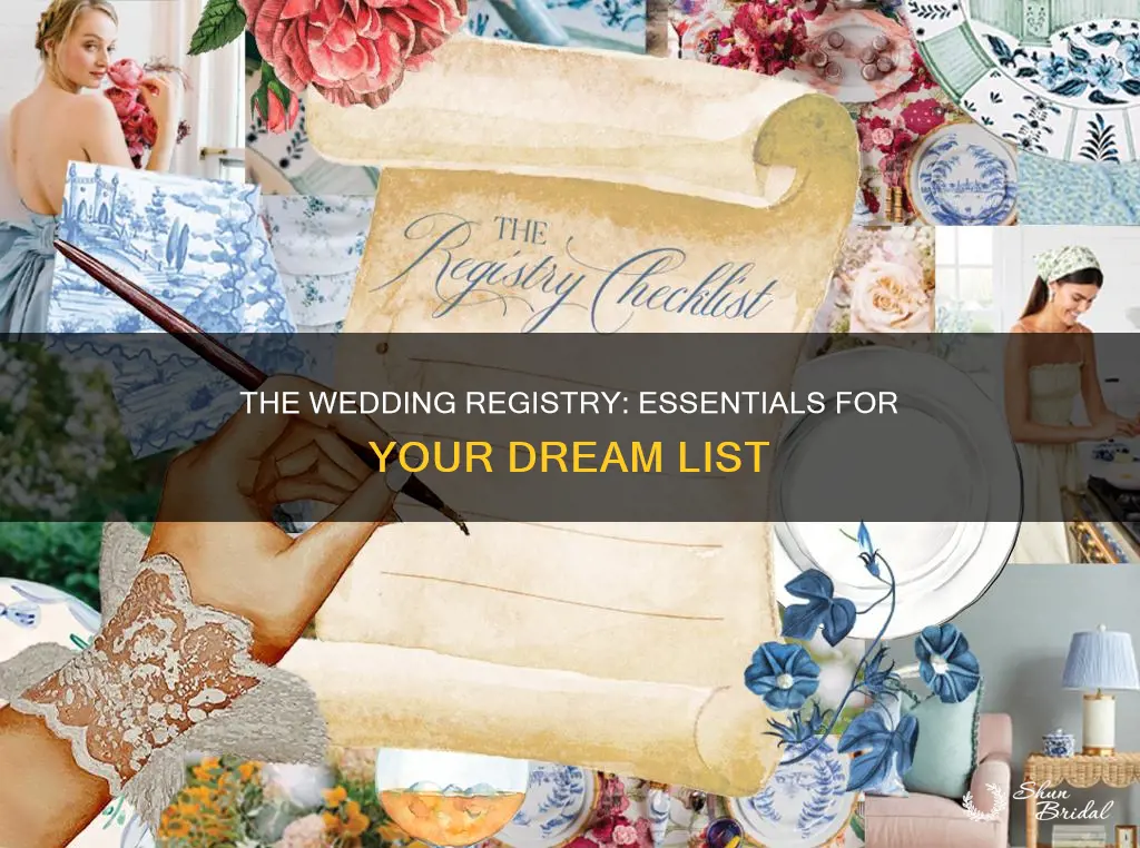 what do I actually need on a wedding registry