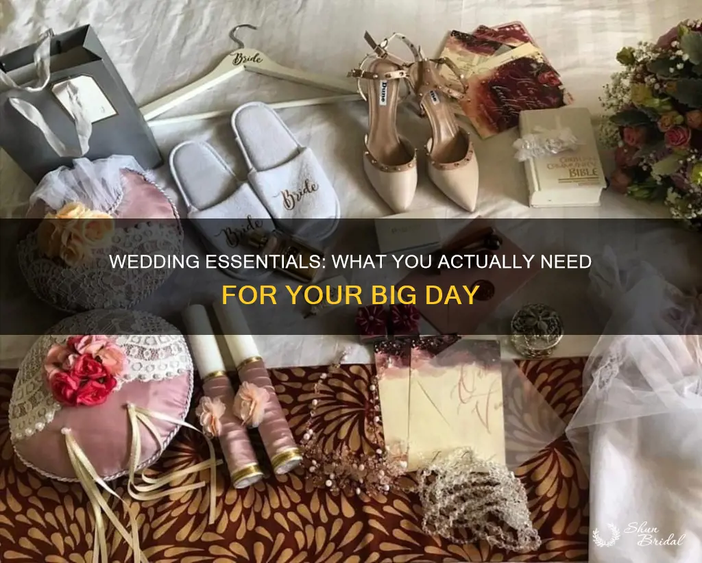 what do I actually need wedding