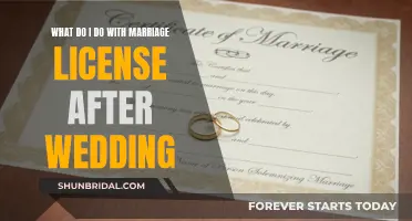 Post-Wedding: Storing Your Marriage License