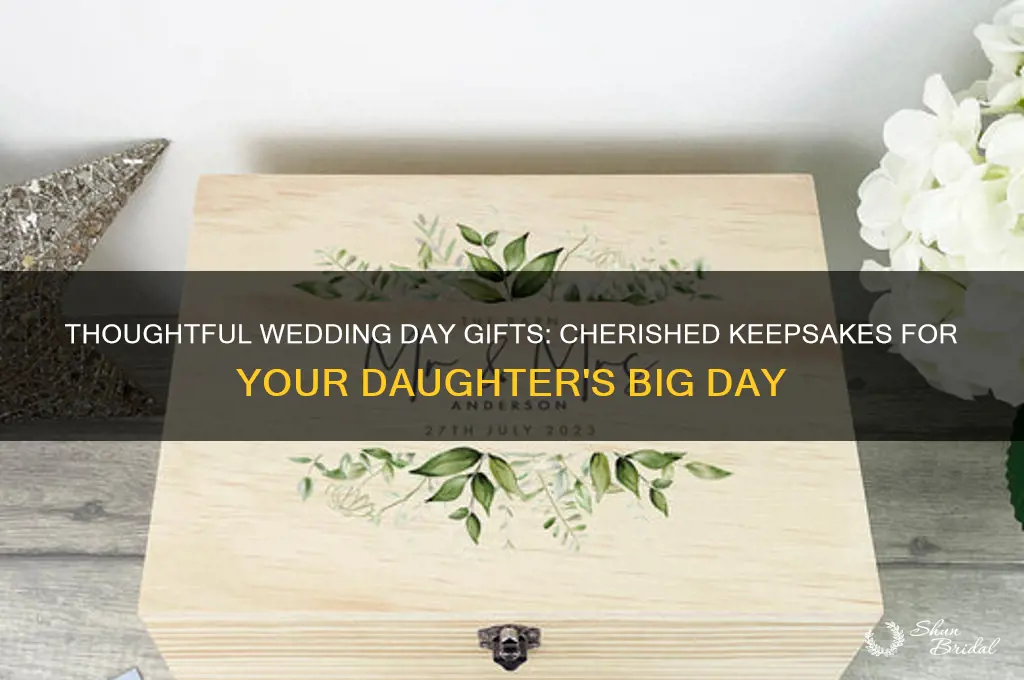 what do I give my daughter on her wedding day
