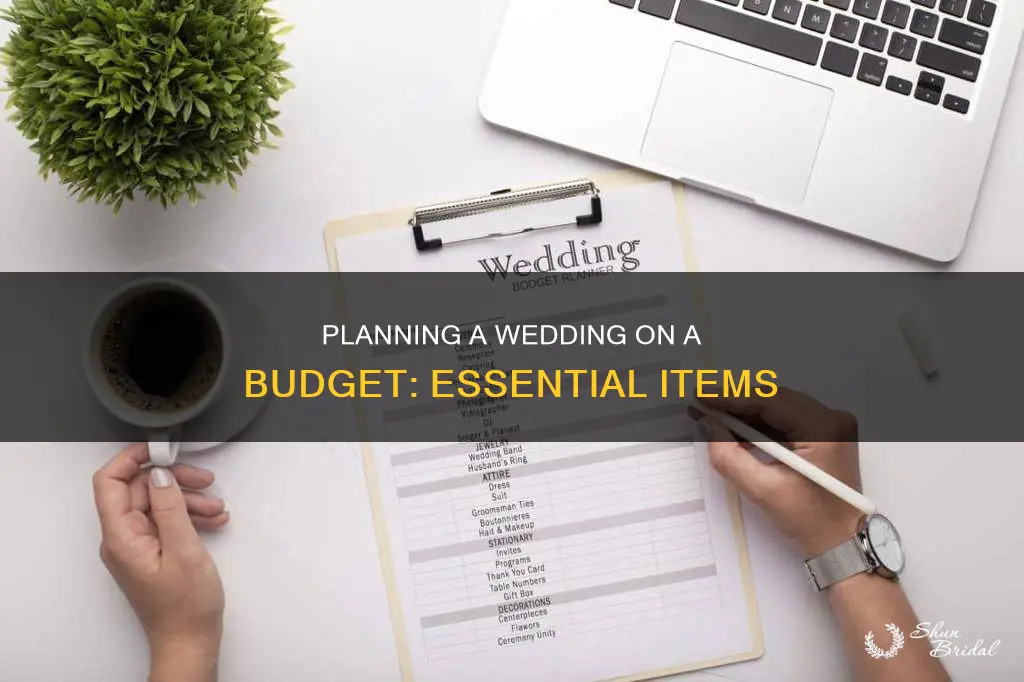 what do I need for a budget wedding