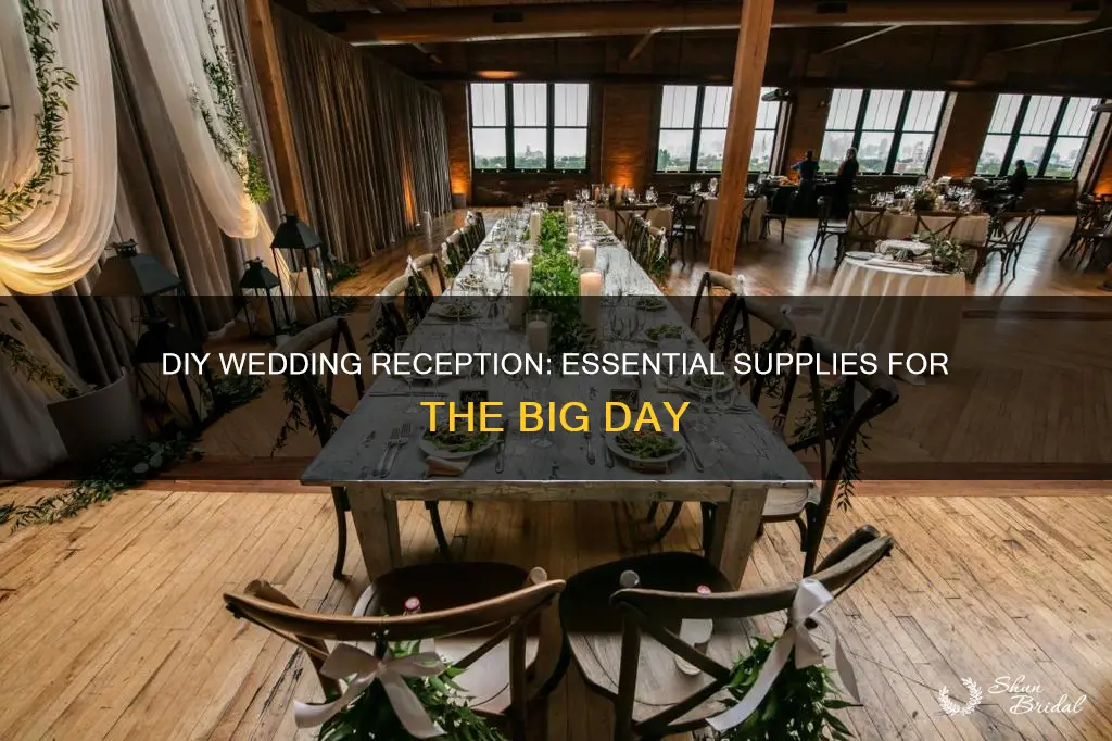 what do I need for a diy wedding reception