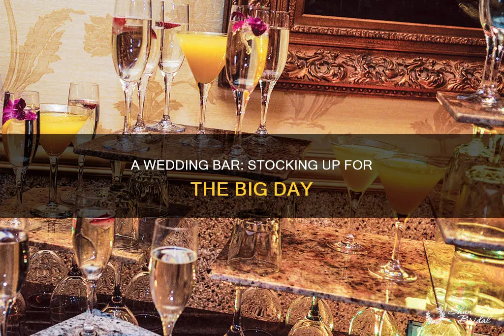 what do I need for a wedding bar