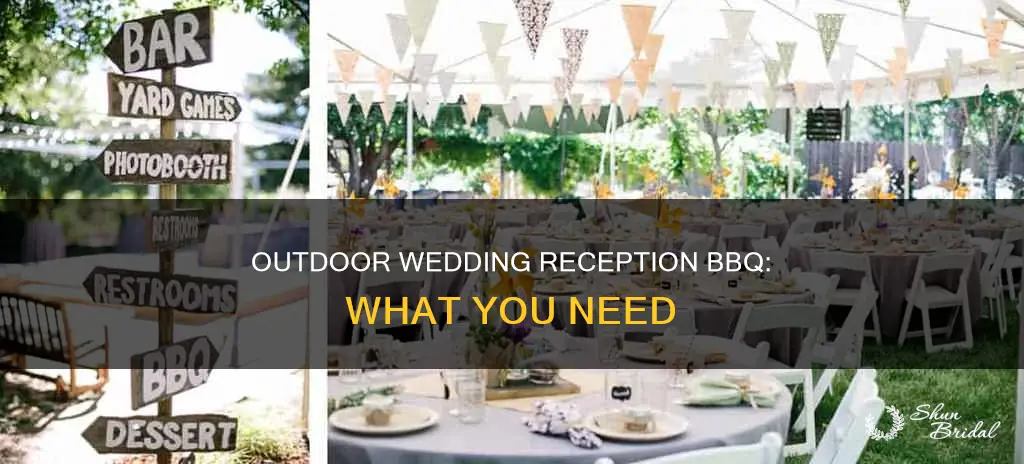 what do I need for an outdoor wedding reception bbq