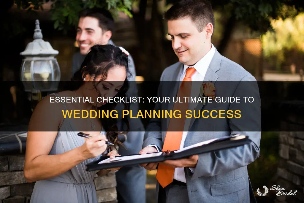 what do I need for wedding planning