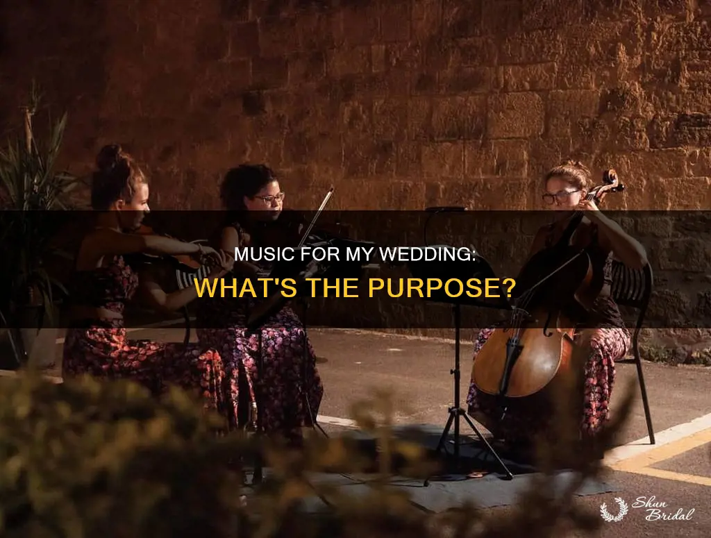 what do I need music for in my wedding