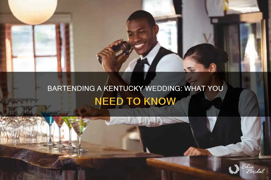 what do I need to bartend a wedding in kentucky