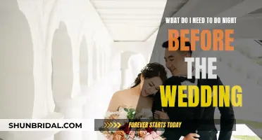 The Night Before the Wedding: A Practical Guide