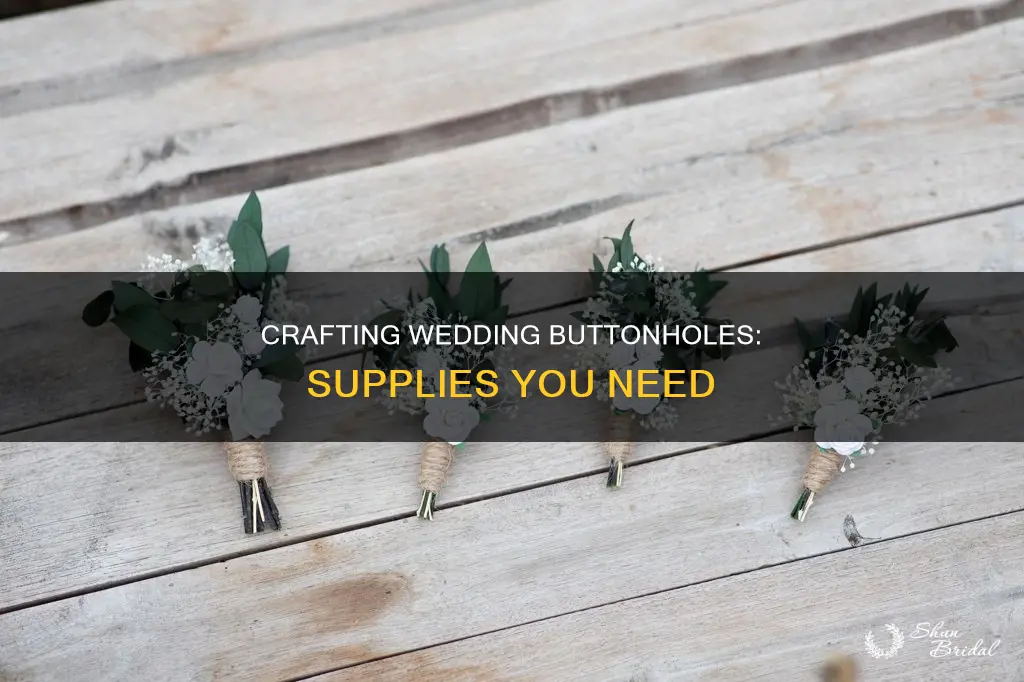 what do I need to make a wedding buttonhole