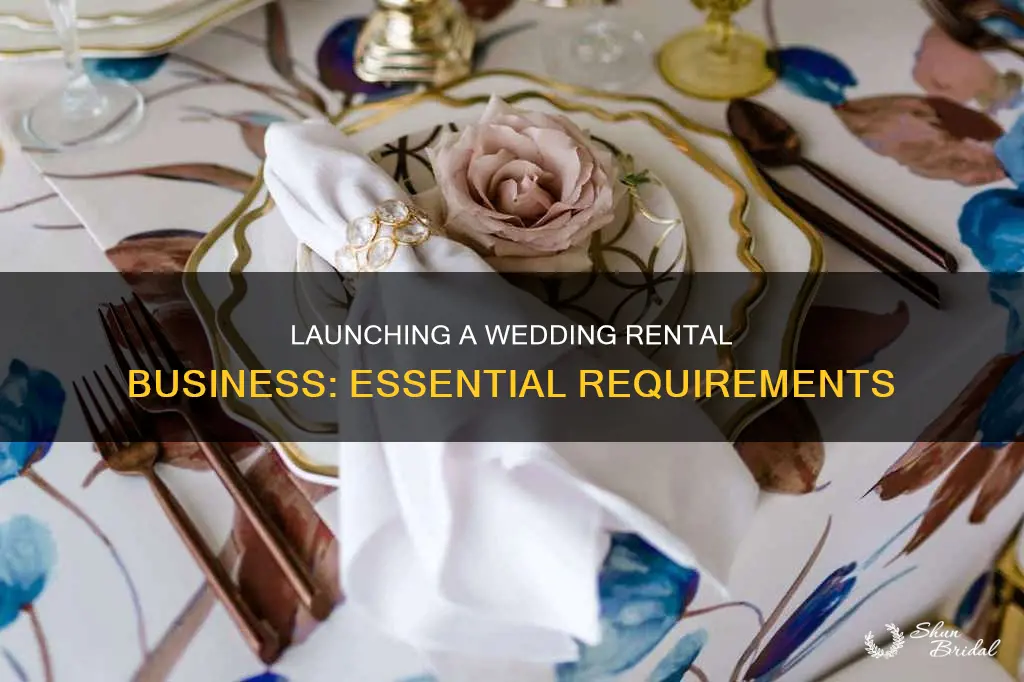 what do I need to open a wedding rental business