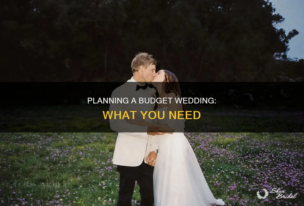what do I need to plan a cheap wedding