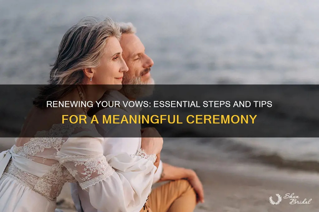 what do i need to renew my vows