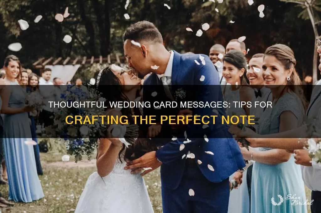 what do I put in a wedding card