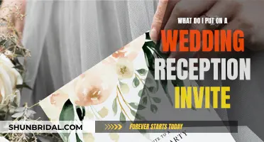 Wedding Reception Invite: What to Include