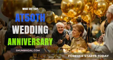 Celebrating 50 Years: Heartfelt Words for a Golden Wedding Anniversary