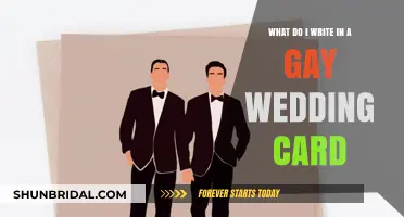 Celebrating Love: Thoughtful Messages for a Gay Wedding Card