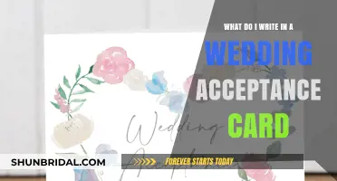 Crafting the Perfect Wedding Acceptance Card: Tips and Ideas