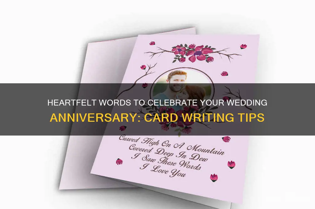 what do I write in a wedding anniversary card