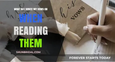 Perfect Vows: Choosing the Right Material to Write and Read Them On