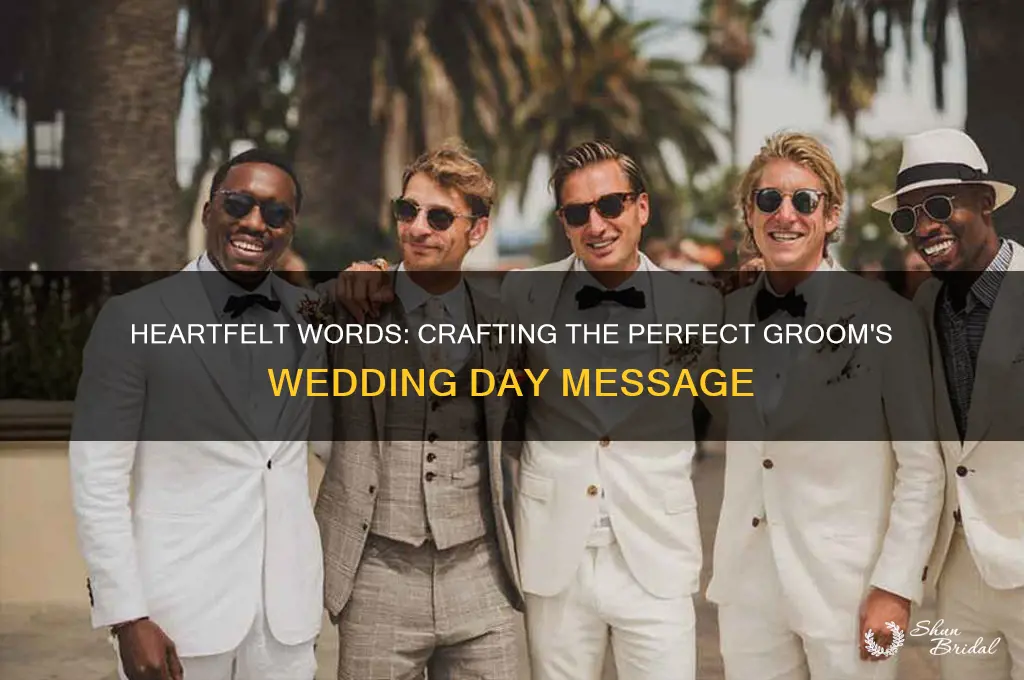 what do I write on my groom