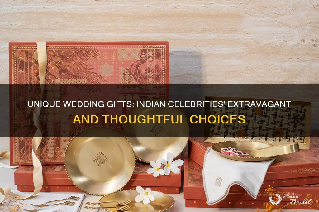 what do indian celebrities give as wedding gifts