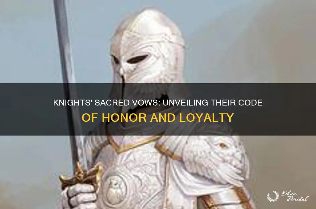 what do knights vow