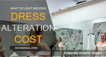 How Much Do Light Wedding Dress Alterations Cost?