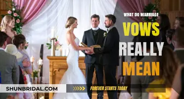 Understanding the Sacred Commitment: Decoding the True Meaning of Marriage Vows