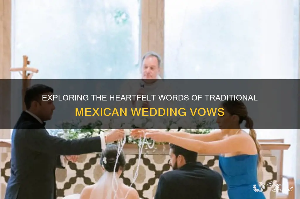what do mexican wedding vows say