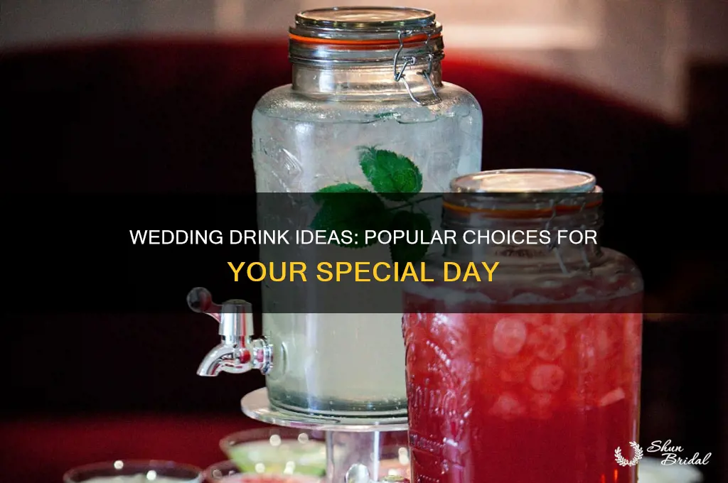 what do most people do for drinks at a wedding