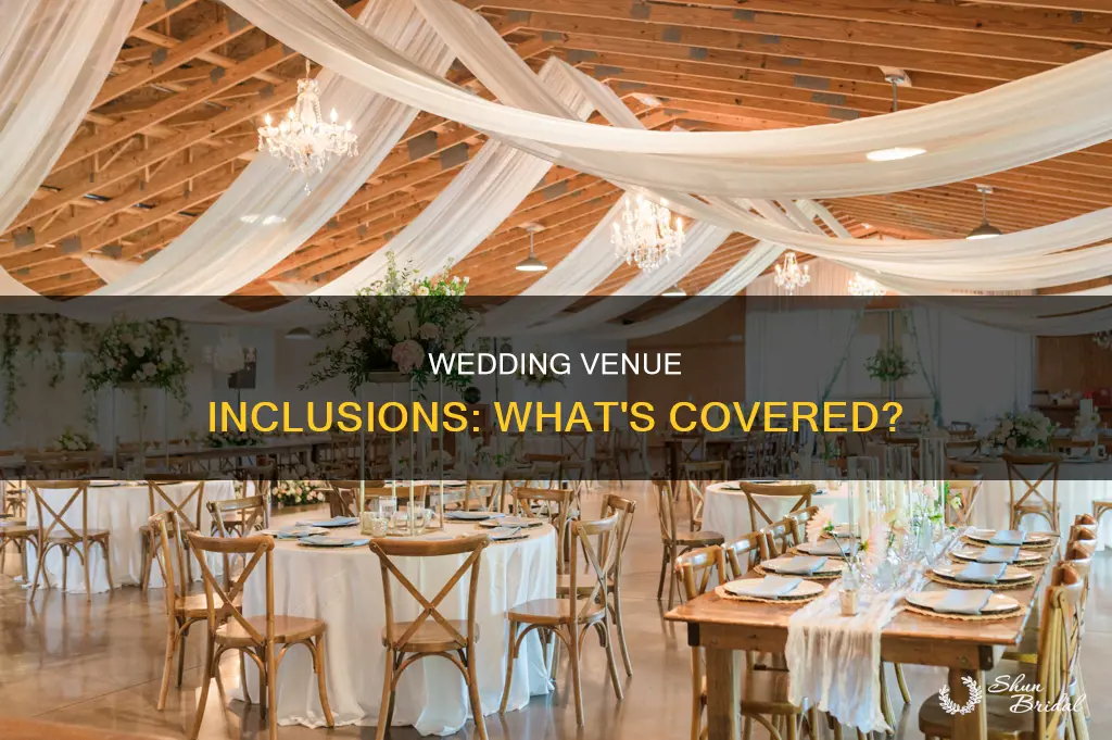what do most wedding venues include