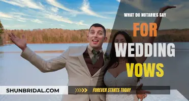 What Do Notaries Say During Wedding Vows: A Simple Guide