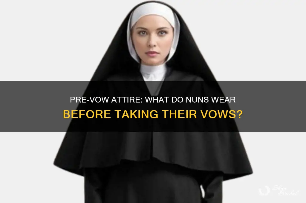 what do nuns wear before they take their vows