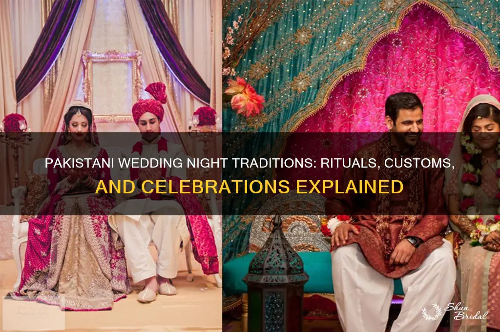 what do pakistanis do on wedding nights