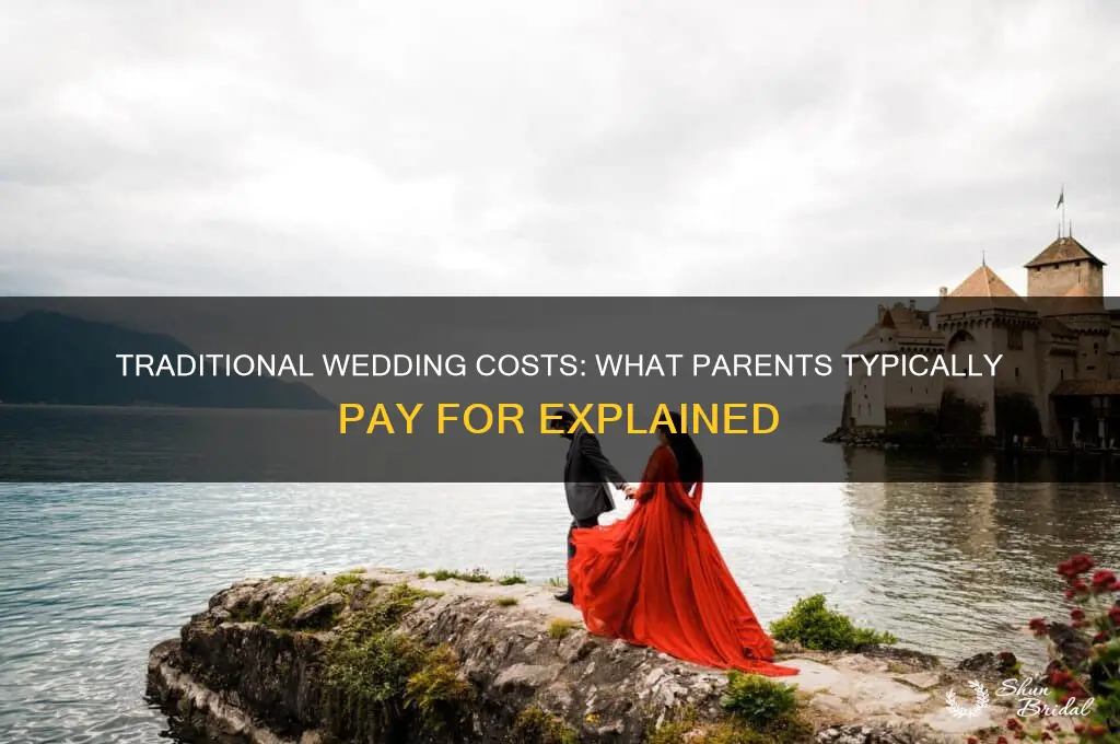 what do parents pay for in a traditional wedding