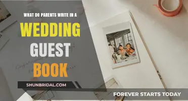 Heartfelt Messages: What Parents Write in Wedding Guest Books