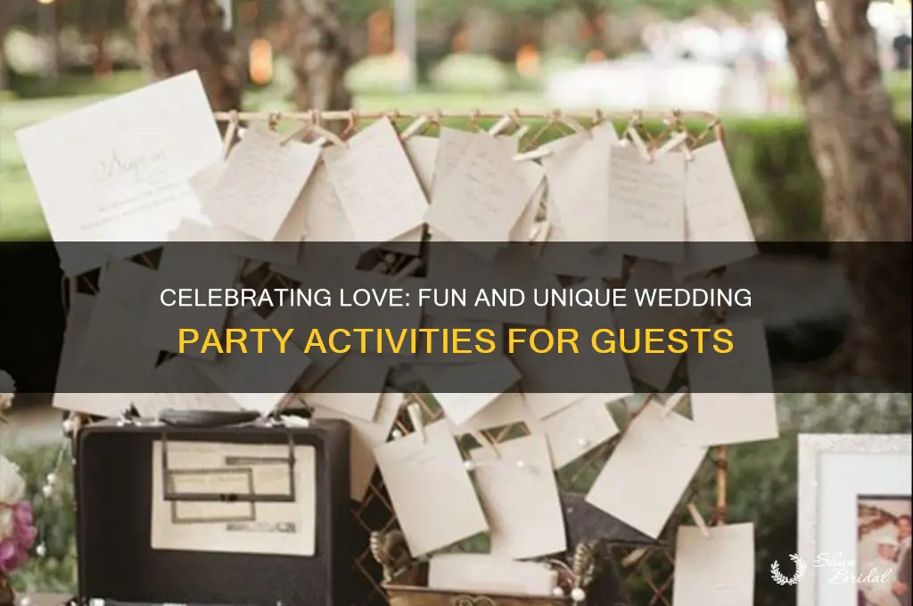 what do people do for wedding party