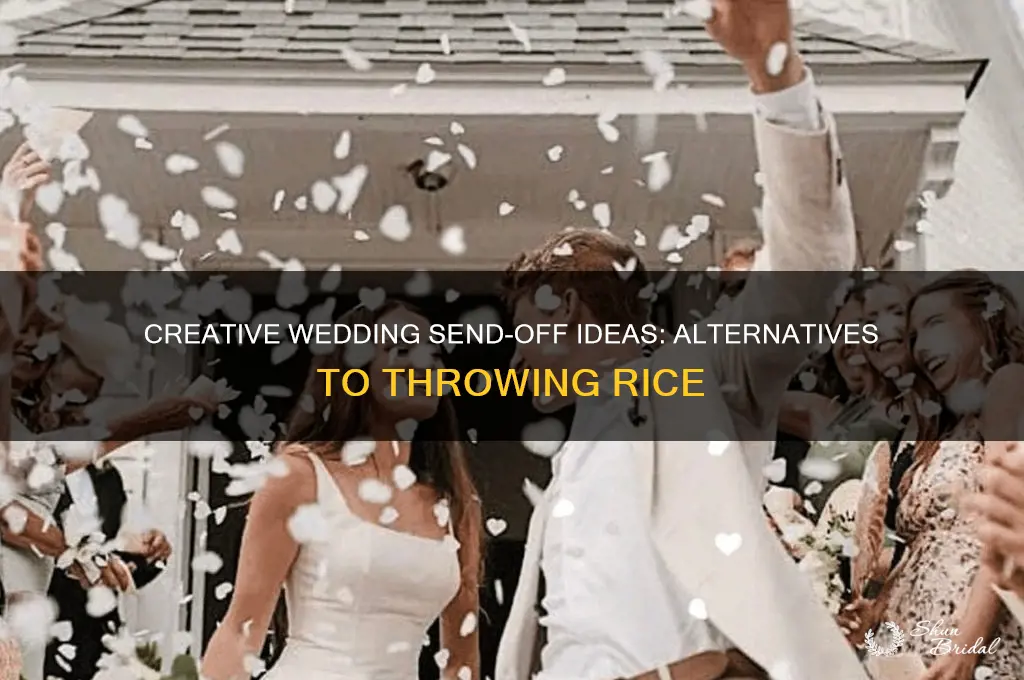 what do people do instead of throwing rice at weddings
