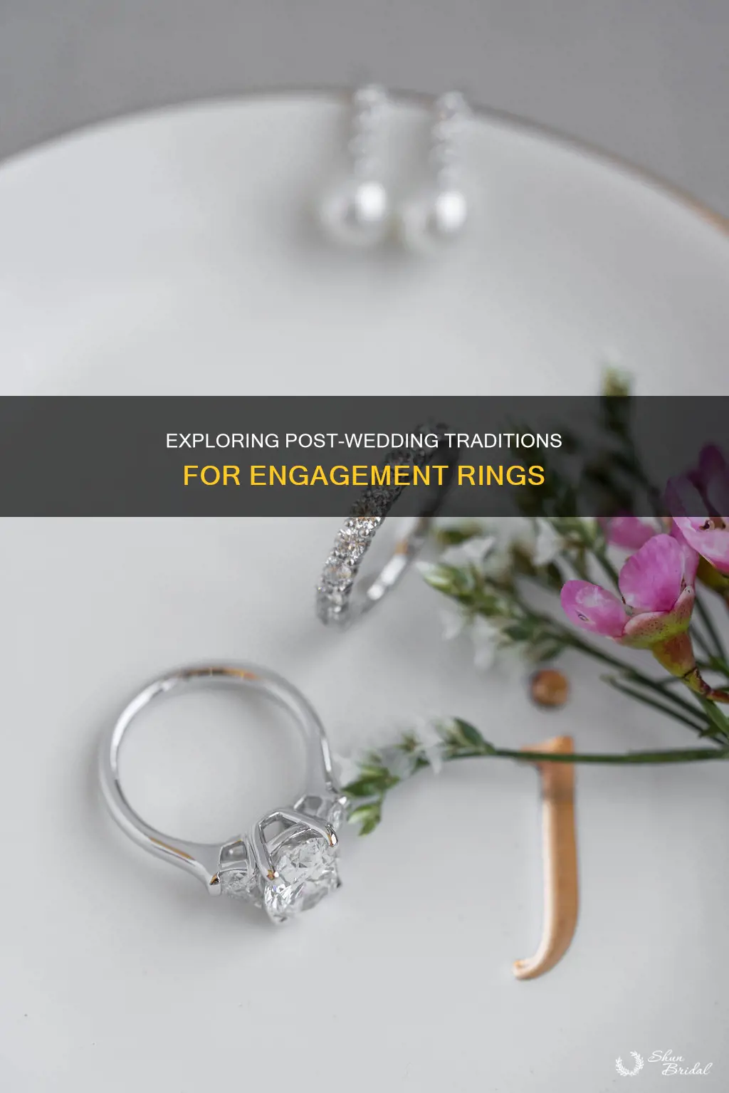 what do people do with engagement rings after wedding