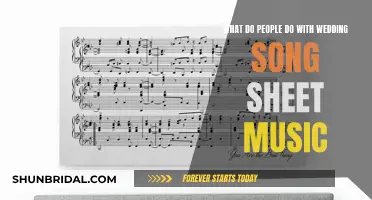 Creative Ways to Use Wedding Song Sheet Music