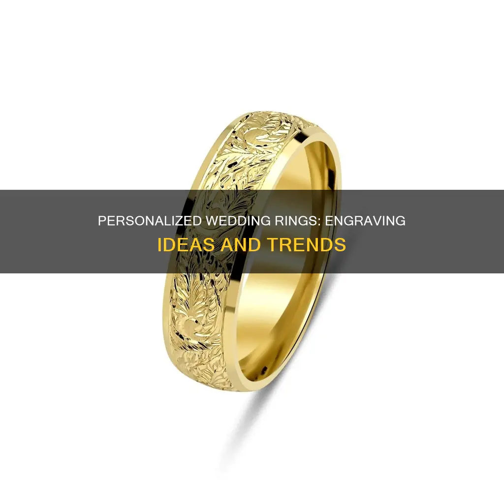 what do people engrace on their wedding ring