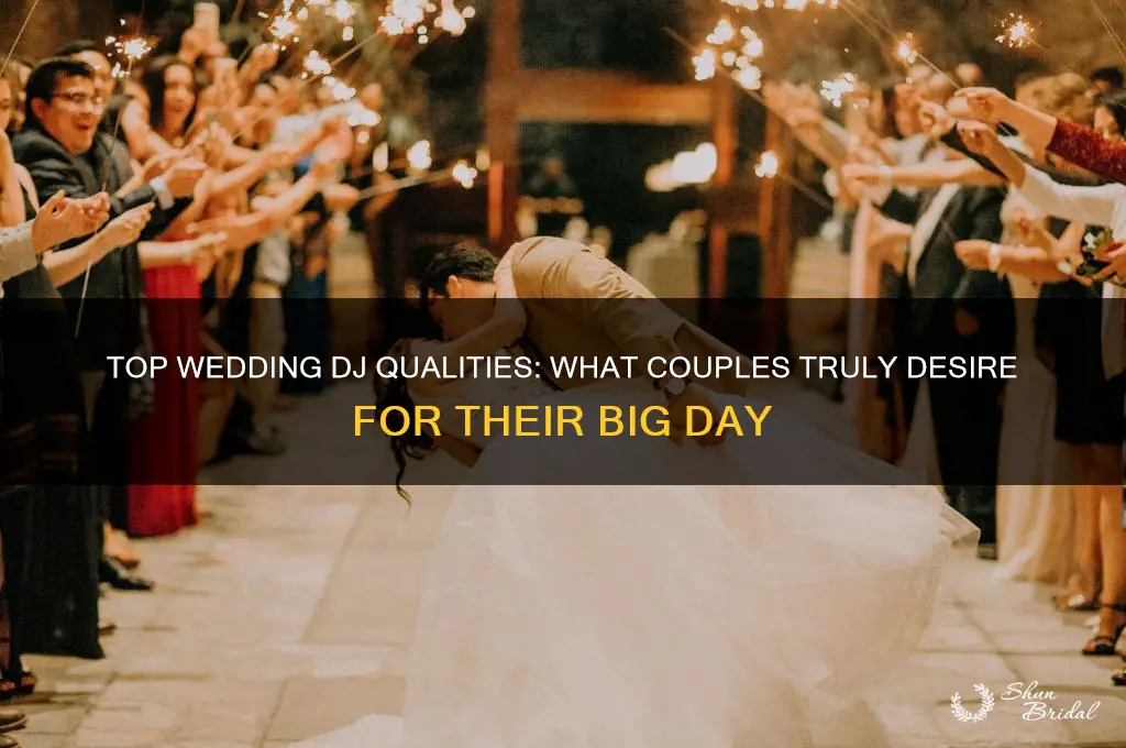 what do people most want in a wedding dj